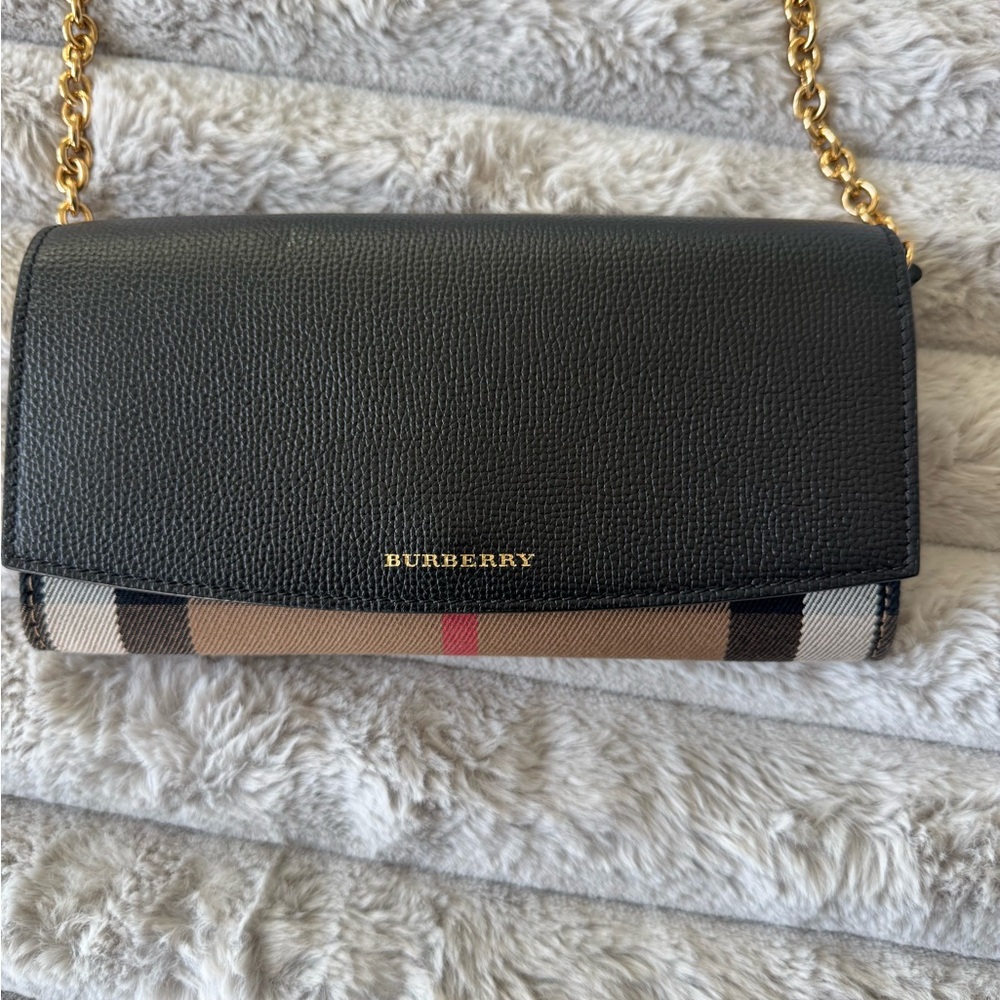 Burberry Black and Beige Crossbody Bag